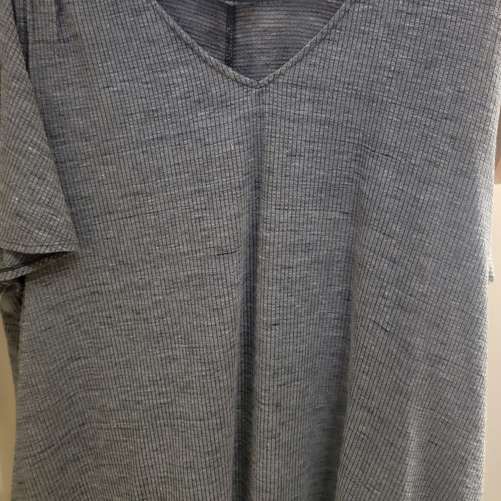 Lane Bryant Charcoal Ribbed Top